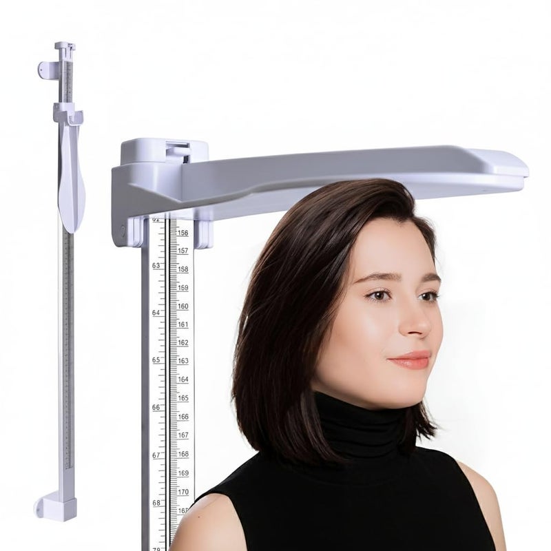 ScaleBelly Height Measurement for Wall – Medical Wall Mounted Aluminum Stadiometer 10–225 cm / 3.9–88.6 in – Professional Height Measuring Tool for Adults & Kids – Accurate Scale for Home or Clinic - Image 1